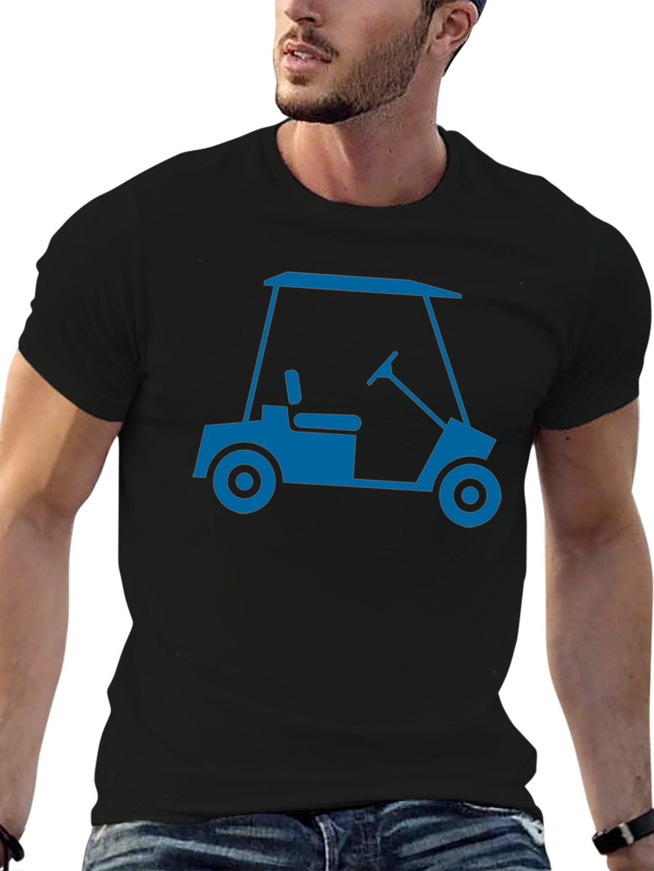 Golf Cart Graphic Tee - Stylish & Comfortable
