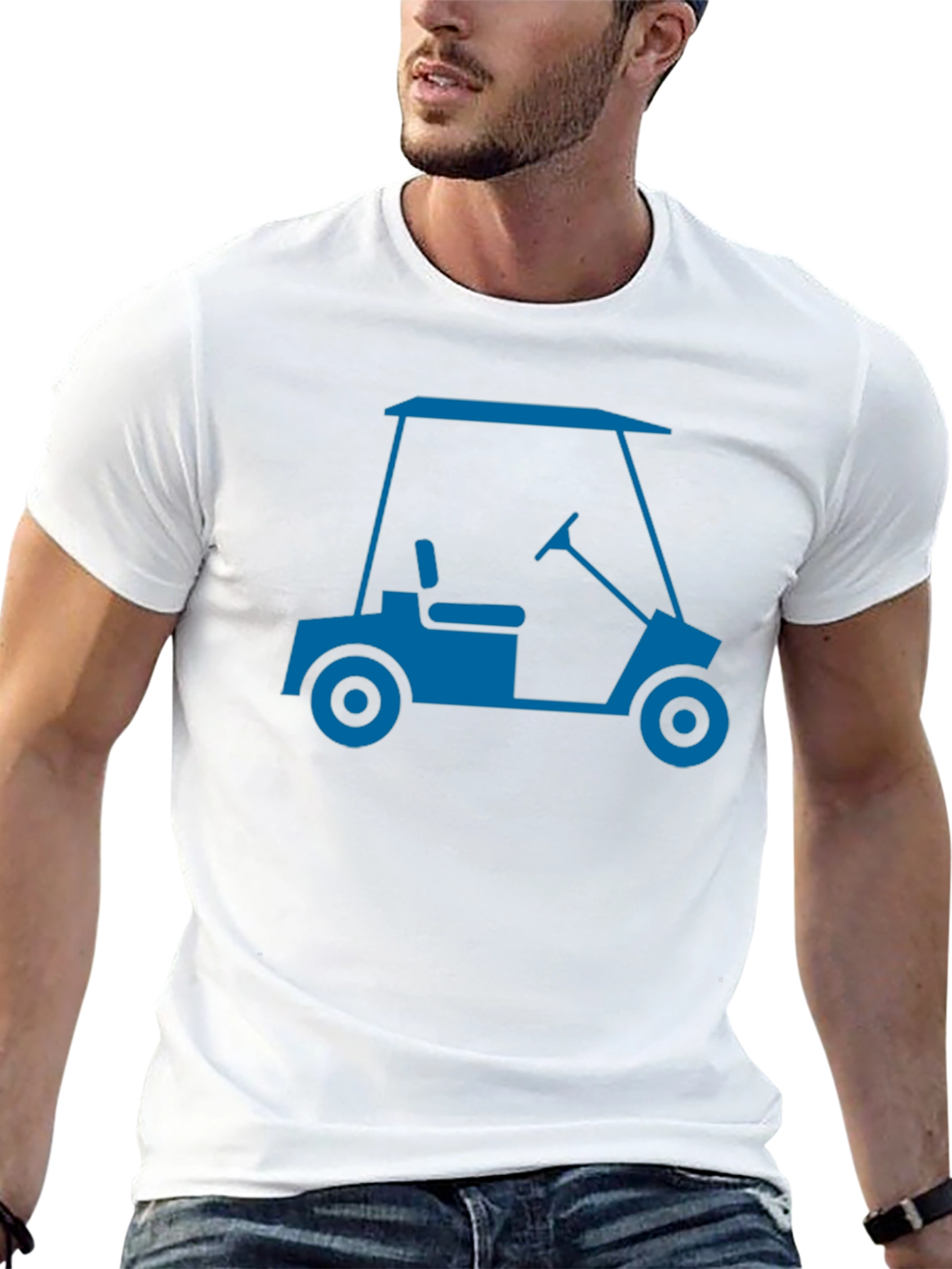 Golf Cart Graphic Tee - Stylish & Comfortable