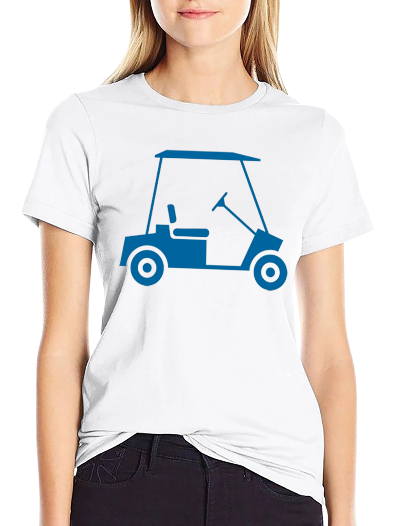 Golf Cart Graphic Tee - Stylish & Comfortable