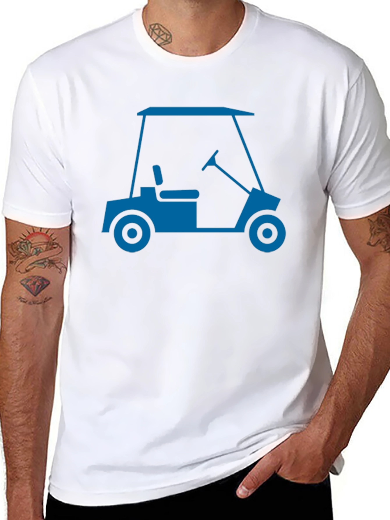 Golf Cart Graphic Tee - Stylish & Comfortable