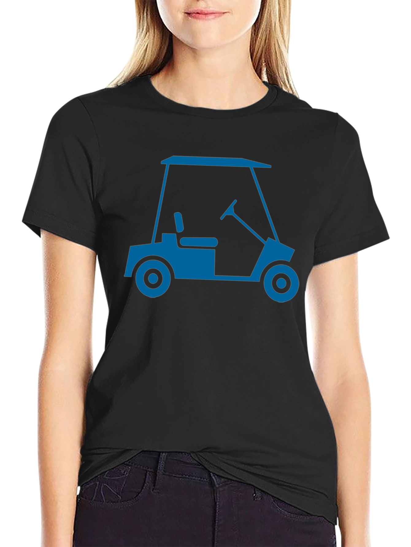 Golf Cart Graphic Tee - Stylish & Comfortable