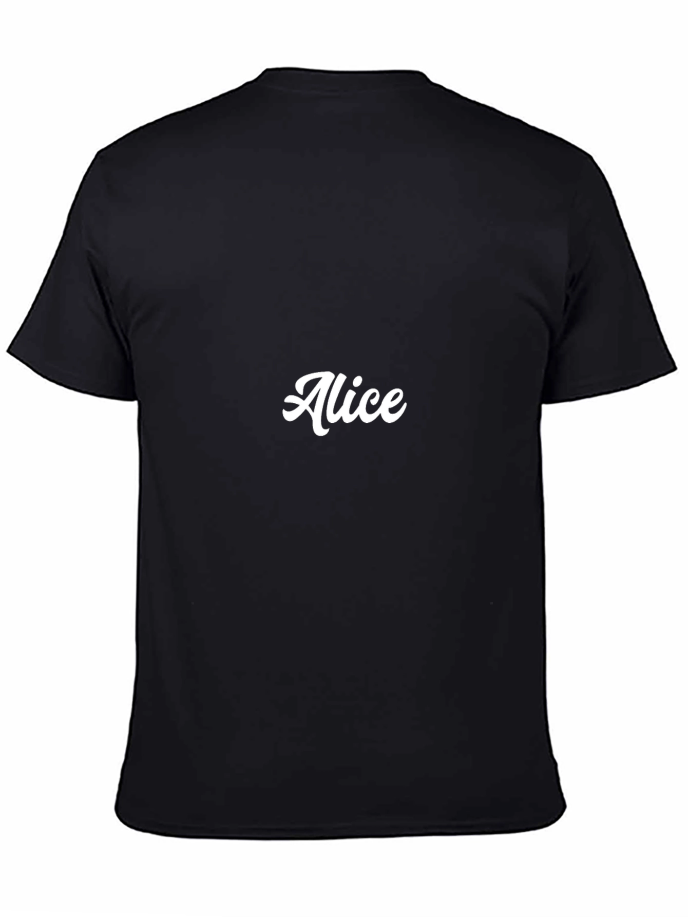 Personalized Alice Black T-Shirt
