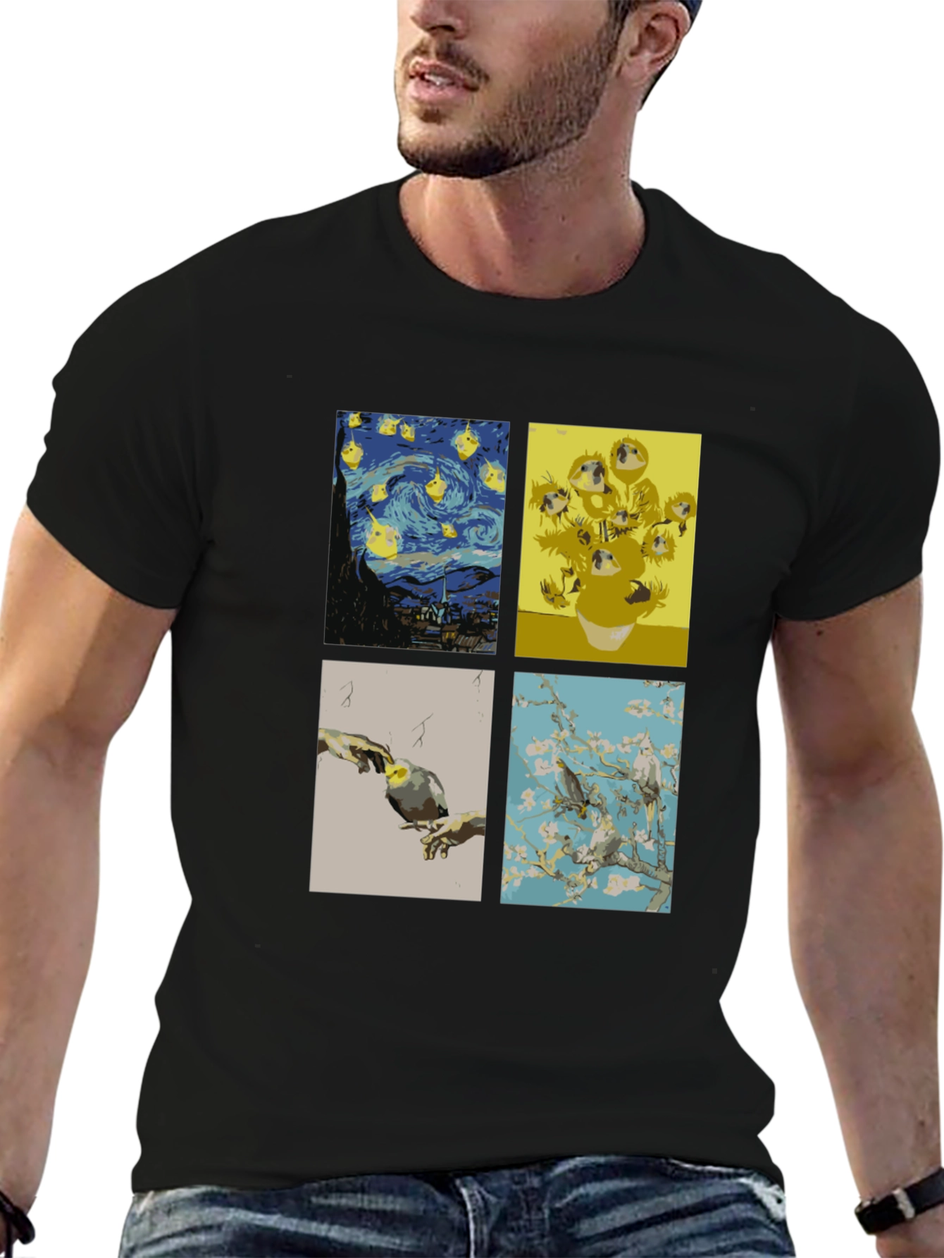 Artistic Pet Lover T-Shirt - Unique Graphic Tee