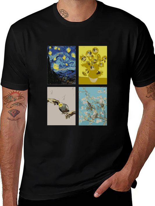 Artistic Pet Lover T-Shirt - Unique Graphic Tee