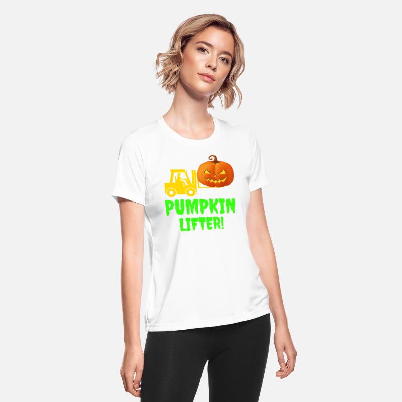 Halloween Forklift Operator Pumpkin Lifter Funny