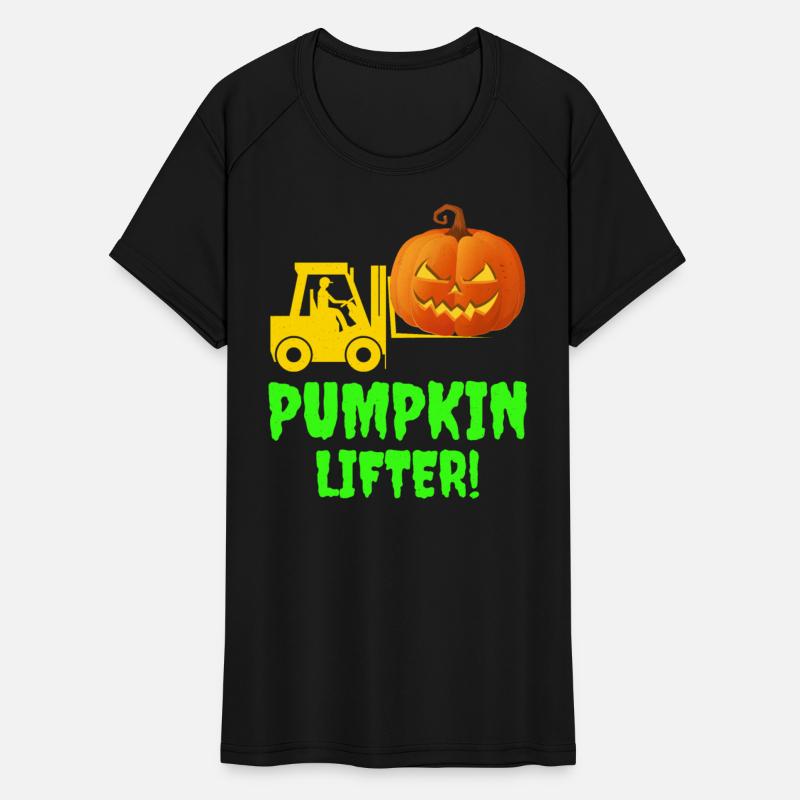 Halloween Forklift Operator Pumpkin Lifter Funny