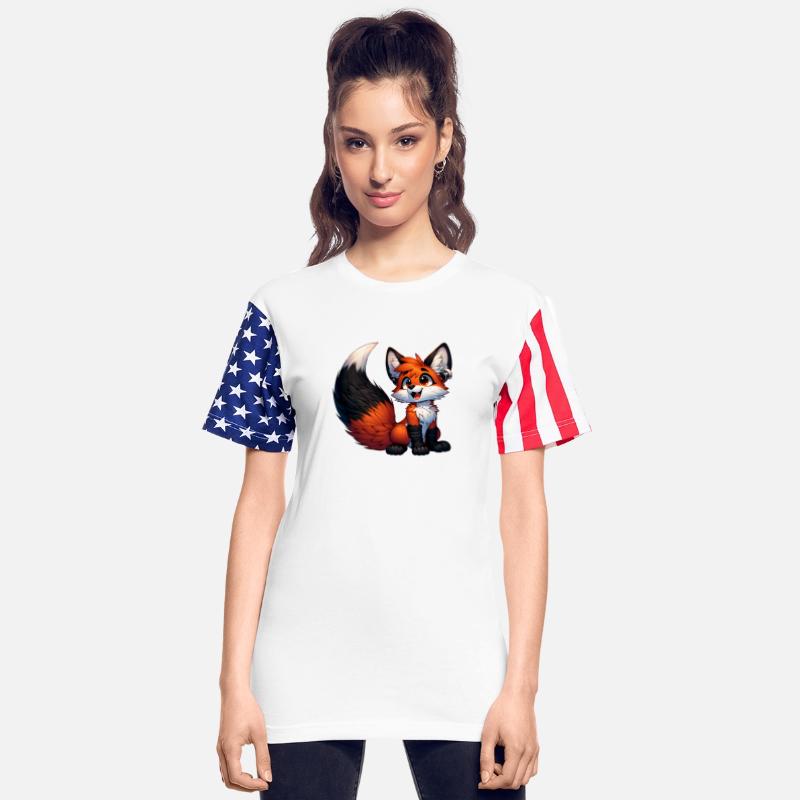 Happy Fox with high-tech Earphones