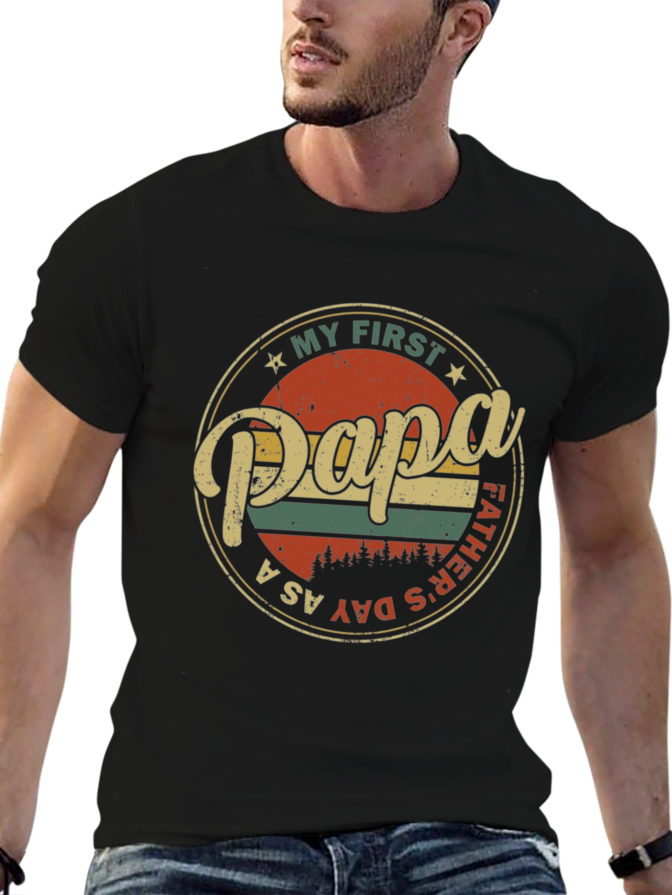 My First Papa T-Shirt - Fathers Day Tee