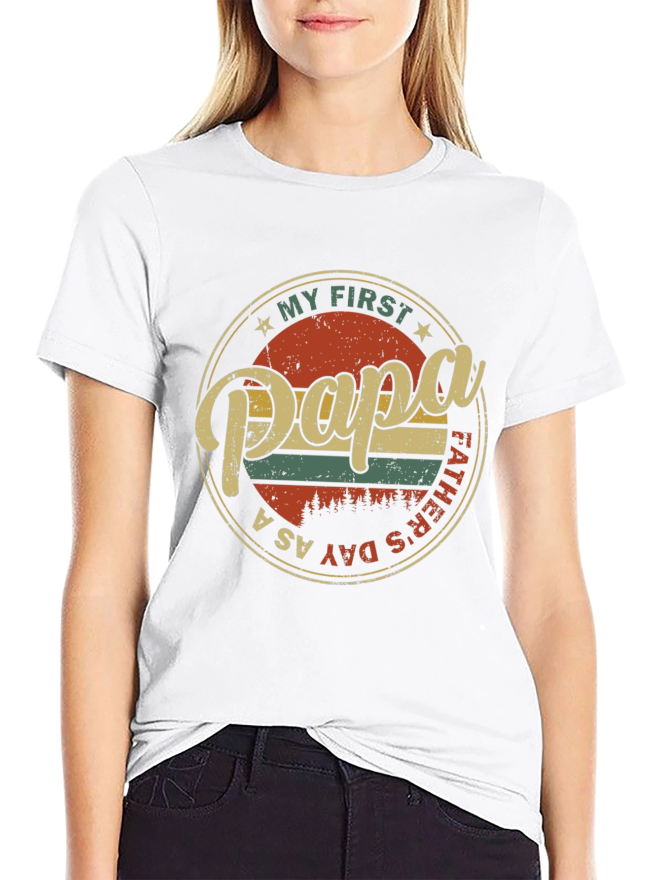 My First Papa T-Shirt - Fathers Day Tee