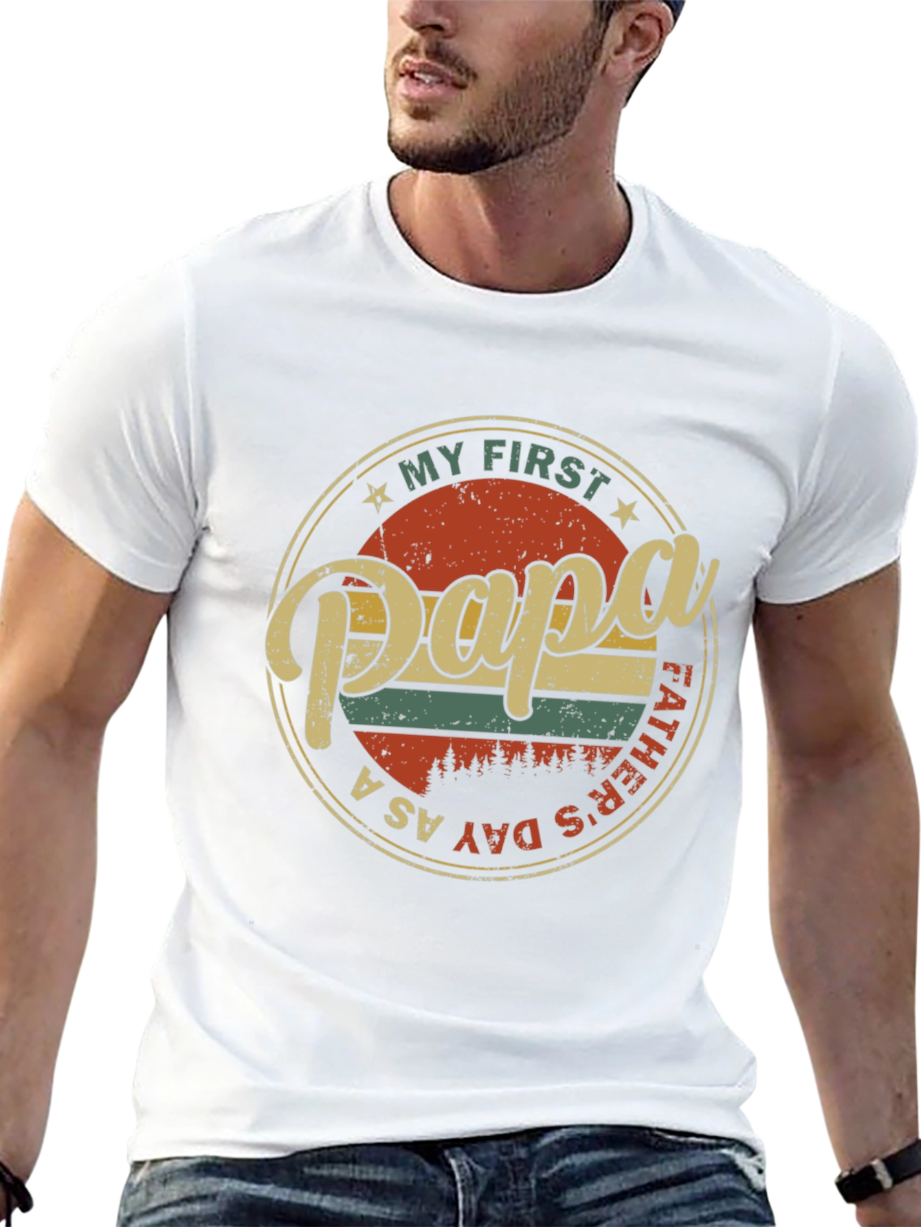 My First Papa T-Shirt - Fathers Day Tee