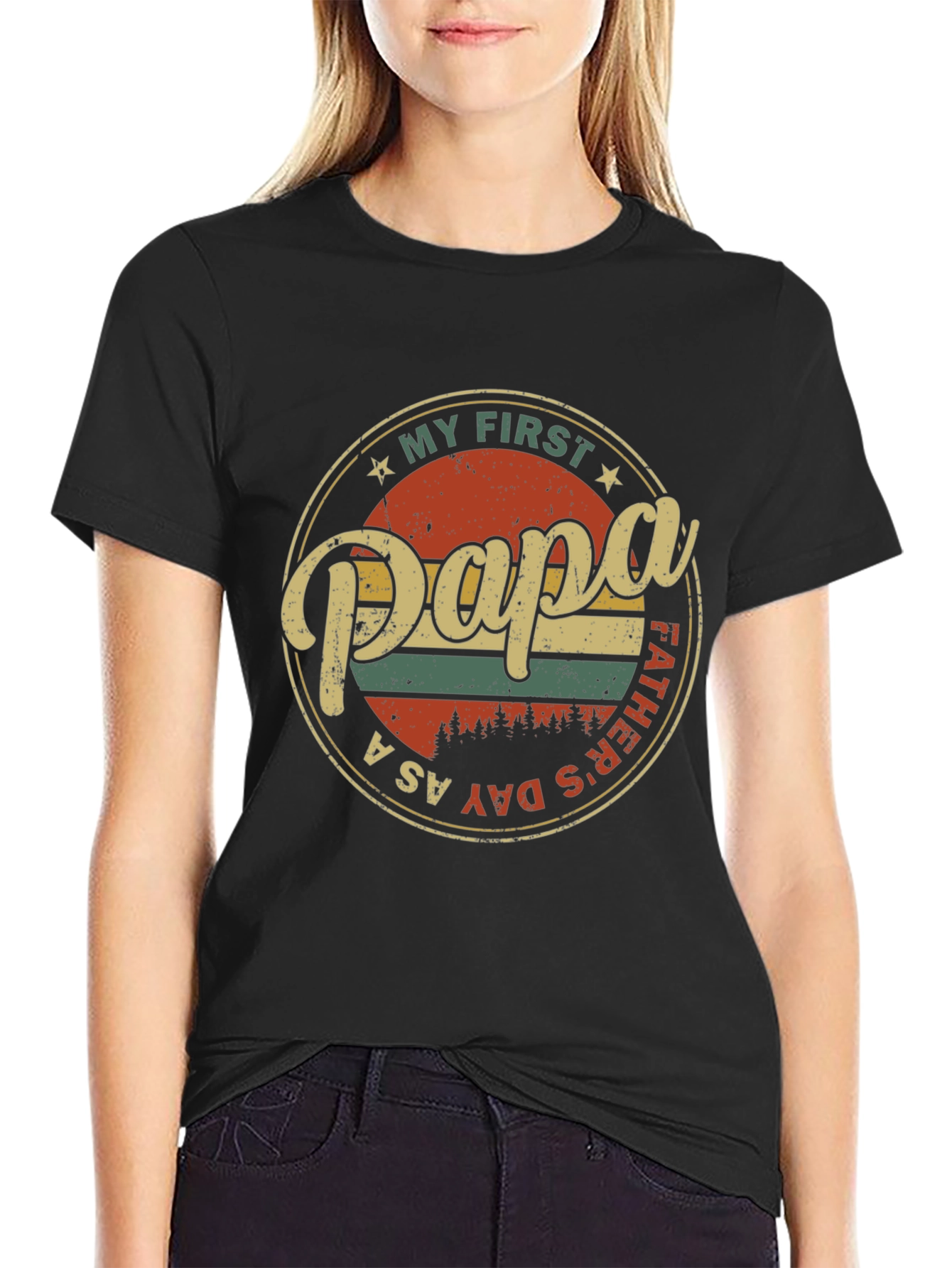 My First Papa T-Shirt - Fathers Day Tee