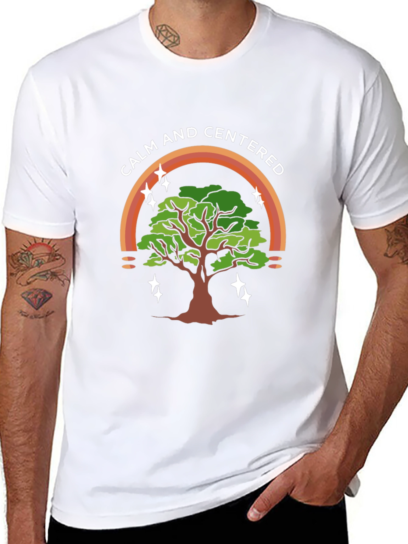 Calm & Centered Tree Graphic Tee