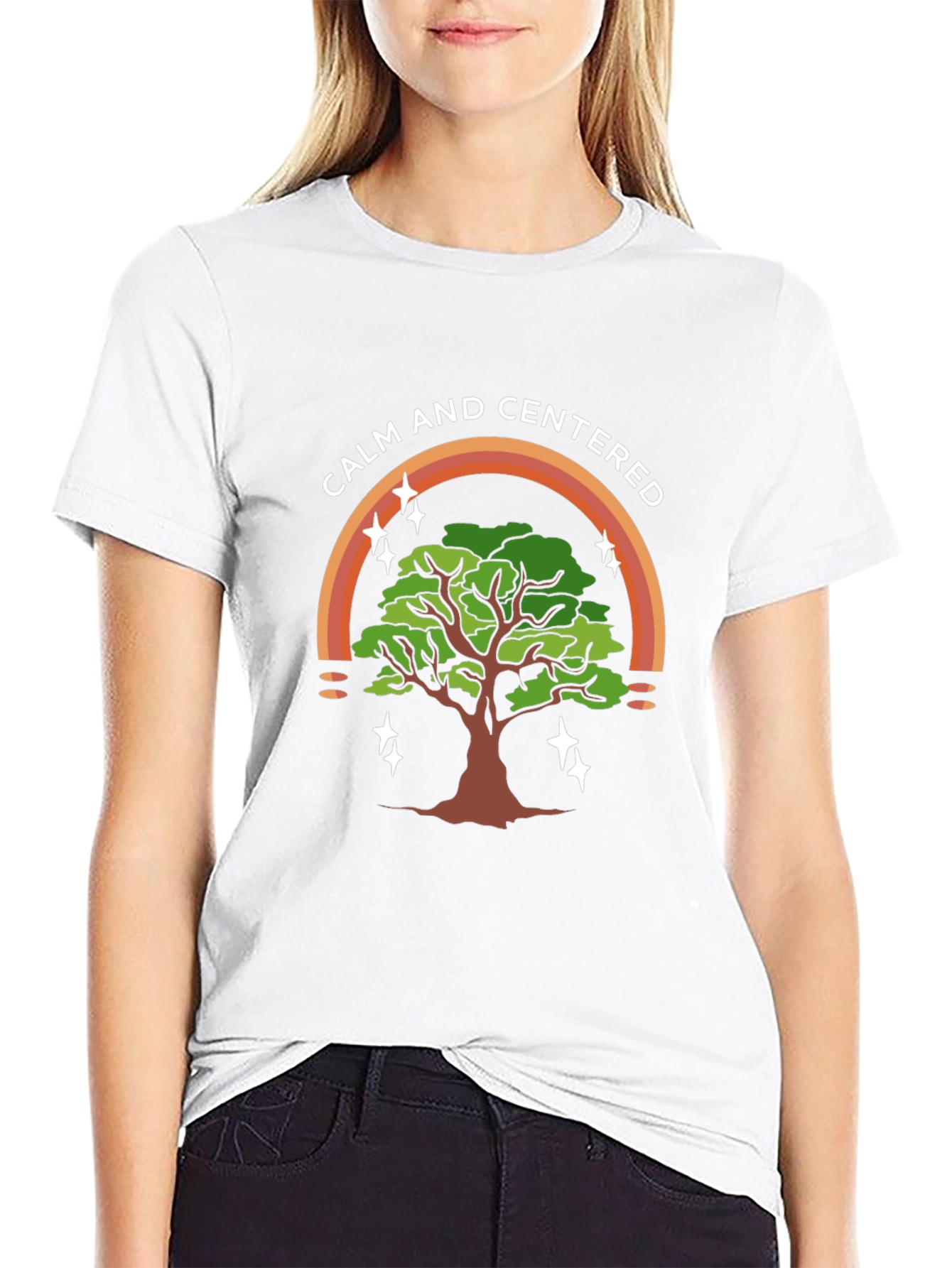 Calm & Centered Tree Graphic Tee