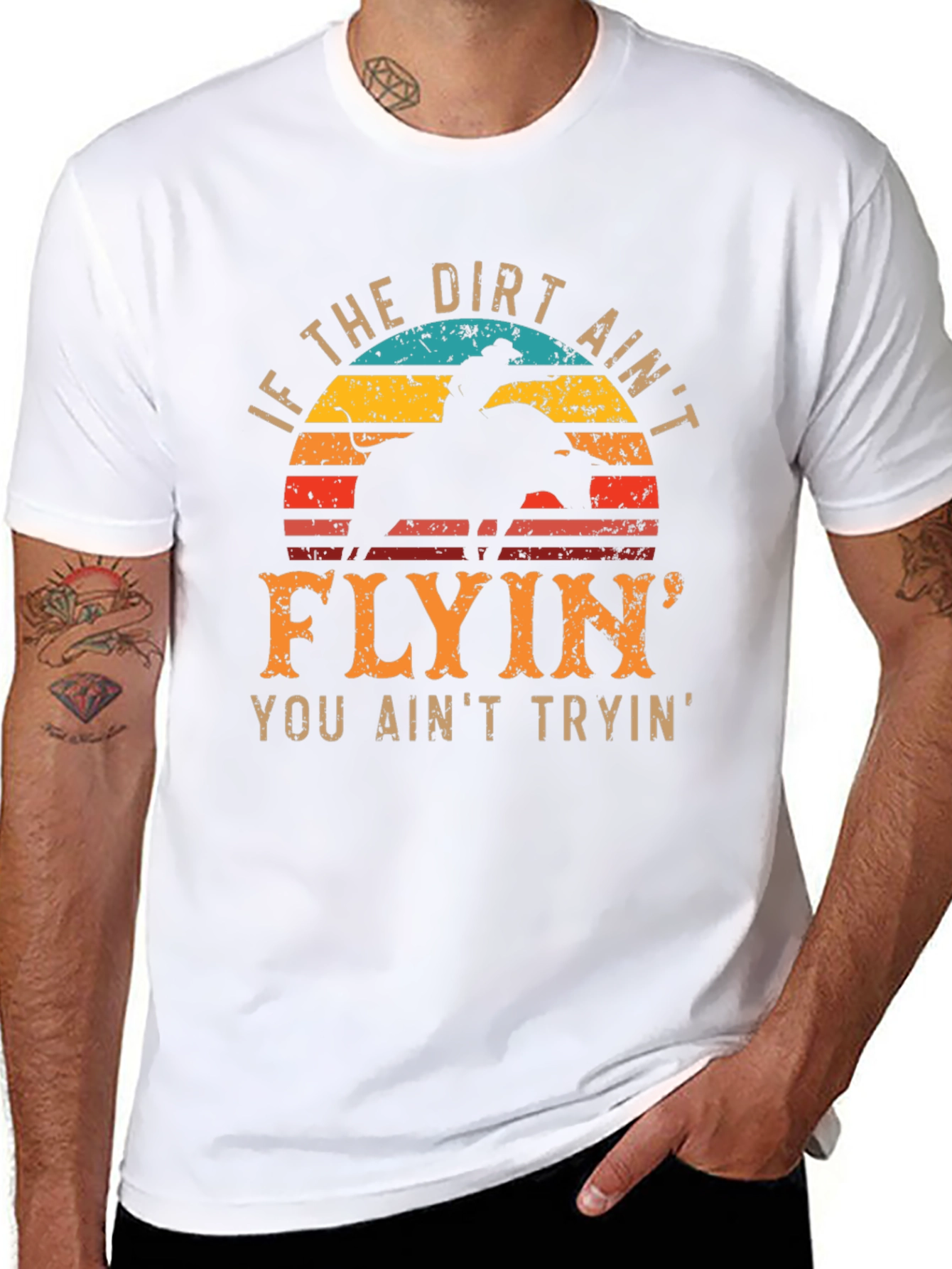 Cowboy T-Shirt - If the Dirt Aint Flyin