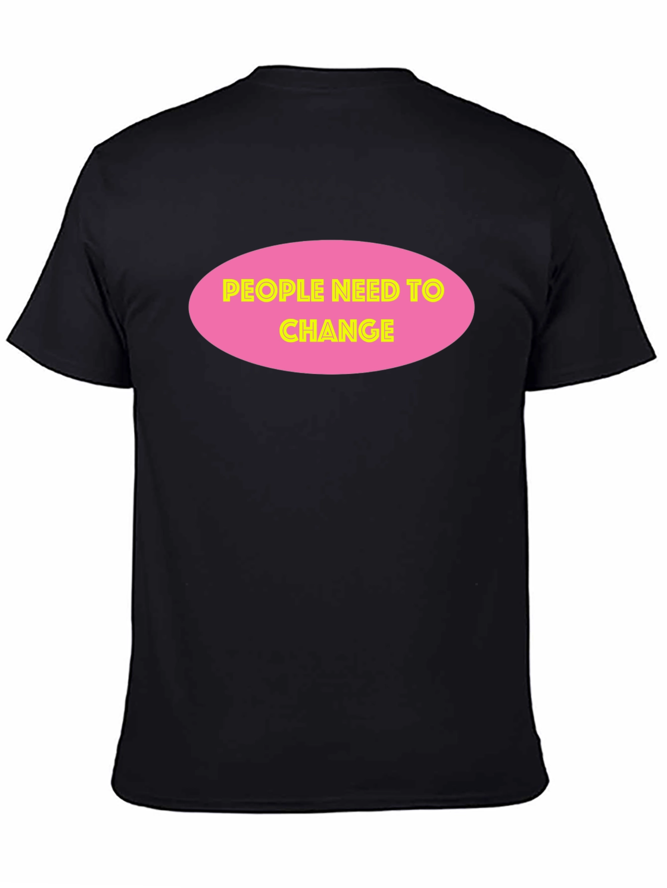 People Need To Change Black Graphic Tee