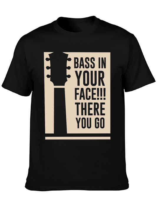 Bass In Your Face T-Shirt - Black