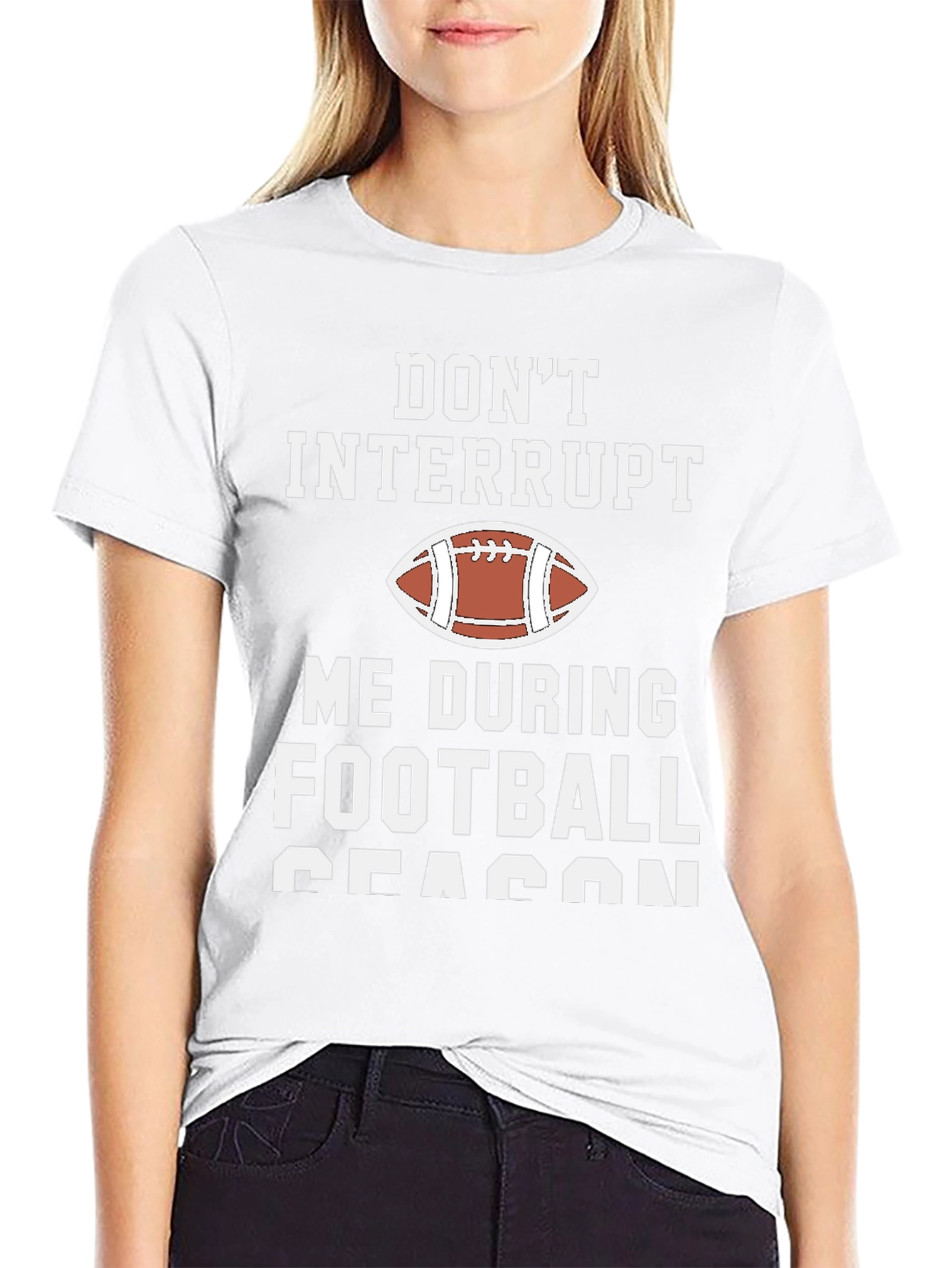Dont Interrupt Football Season Graphic T-Shirt