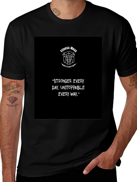 Fitness Mess Motivation Graphic T-Shirt
