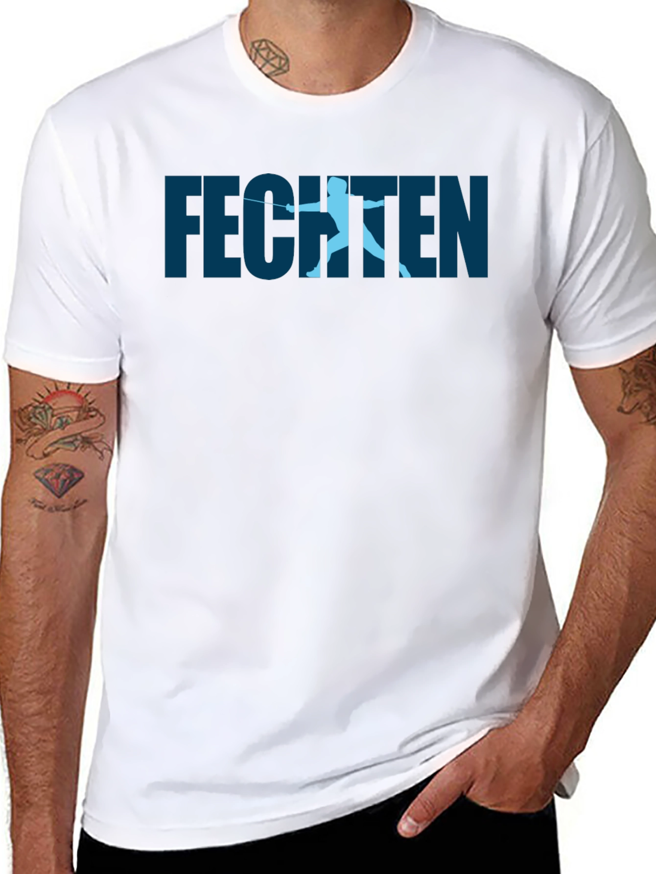Fencing T-Shirt - Fechten Design