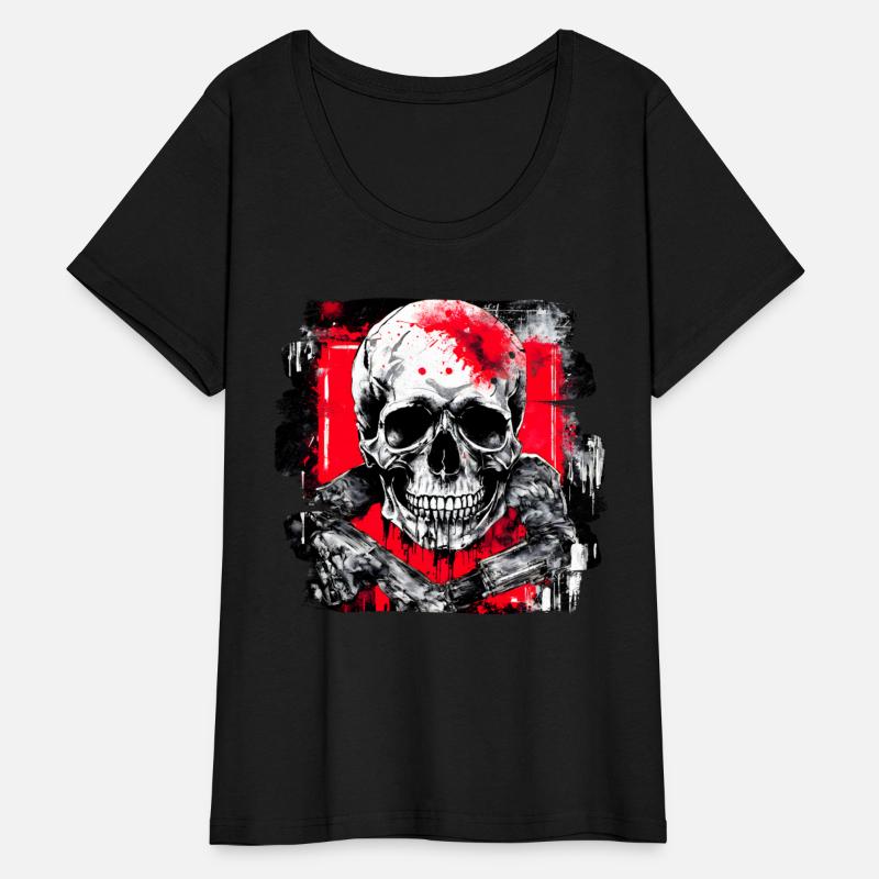 Heavy Metal Trash Polka Tattoo Style