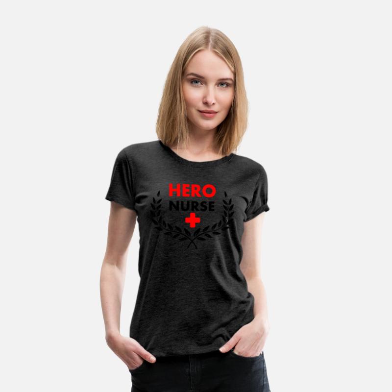 Hero nurse in laurel wreath