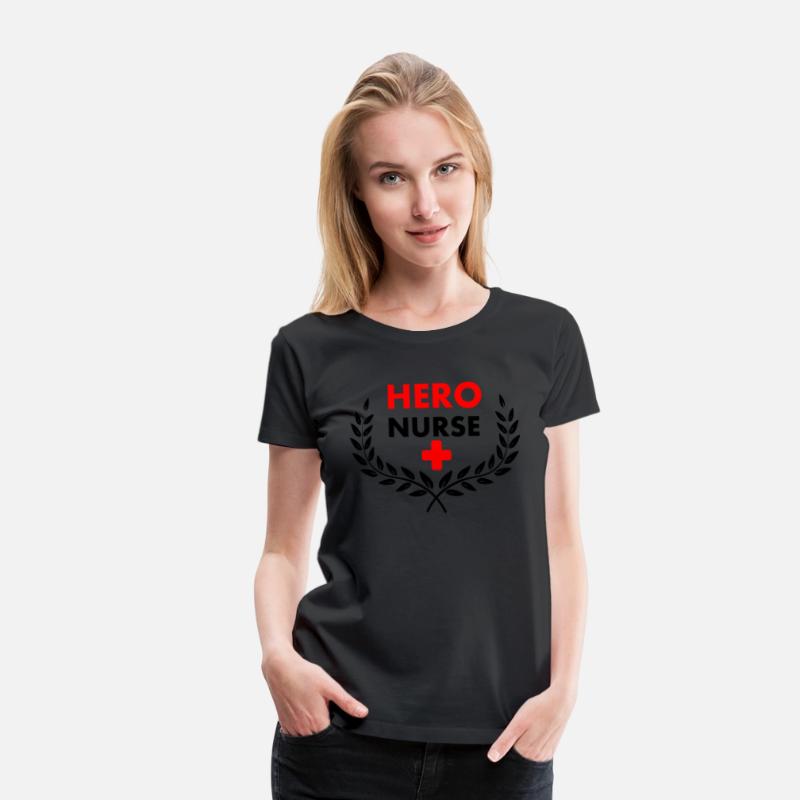 Hero nurse in laurel wreath