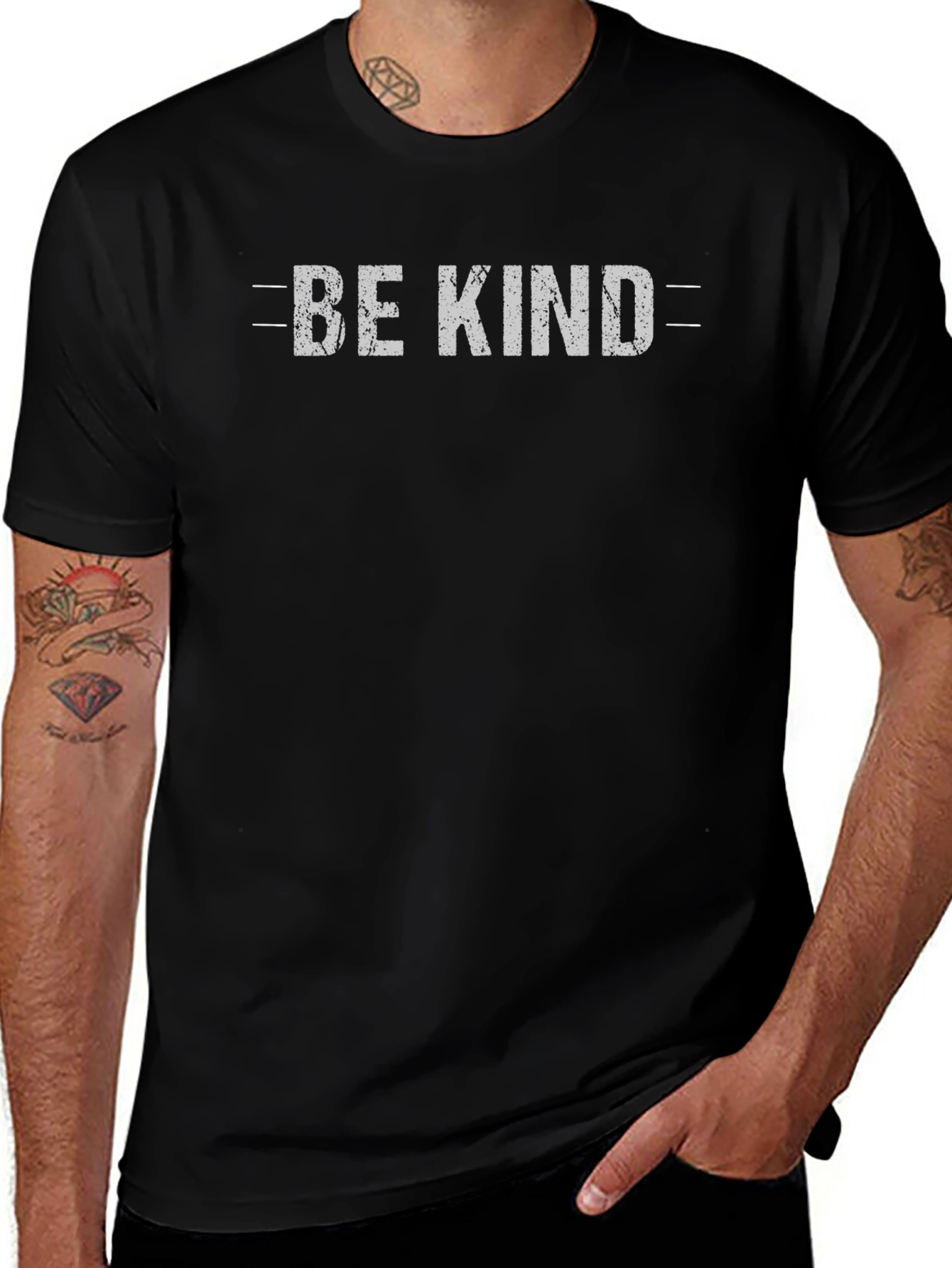 Be Kind Graphic Tee - Black Casual Shirt