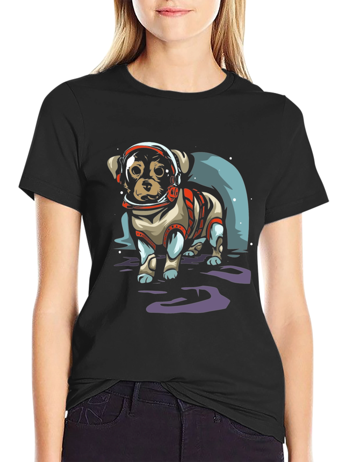 Astronaut Dog T-Shirt - Space Puppy Tee