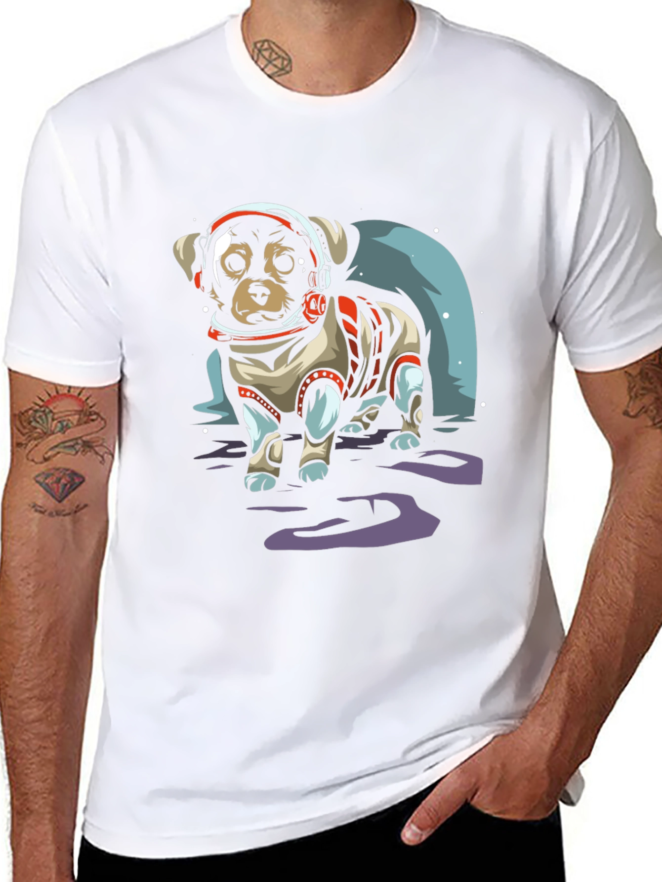 Astronaut Dog T-Shirt - Space Puppy Tee