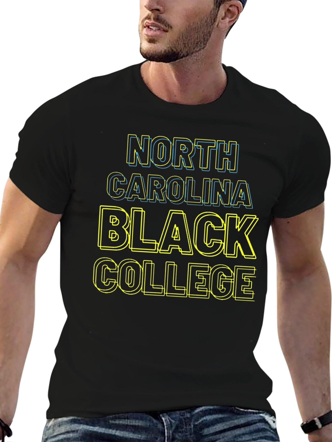 North Carolina Black College Graphic T-Shirt