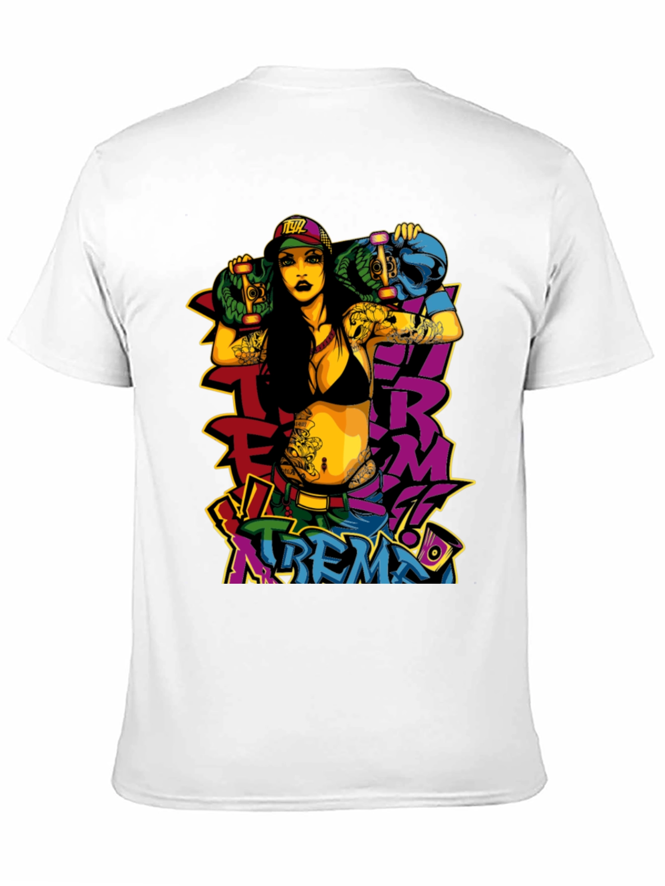 Edgy Xtreme T-Shirt - Bold Graphic Print