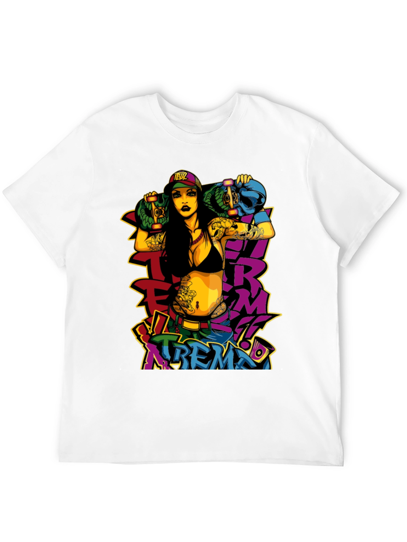 Edgy Xtreme T-Shirt - Bold Graphic Print
