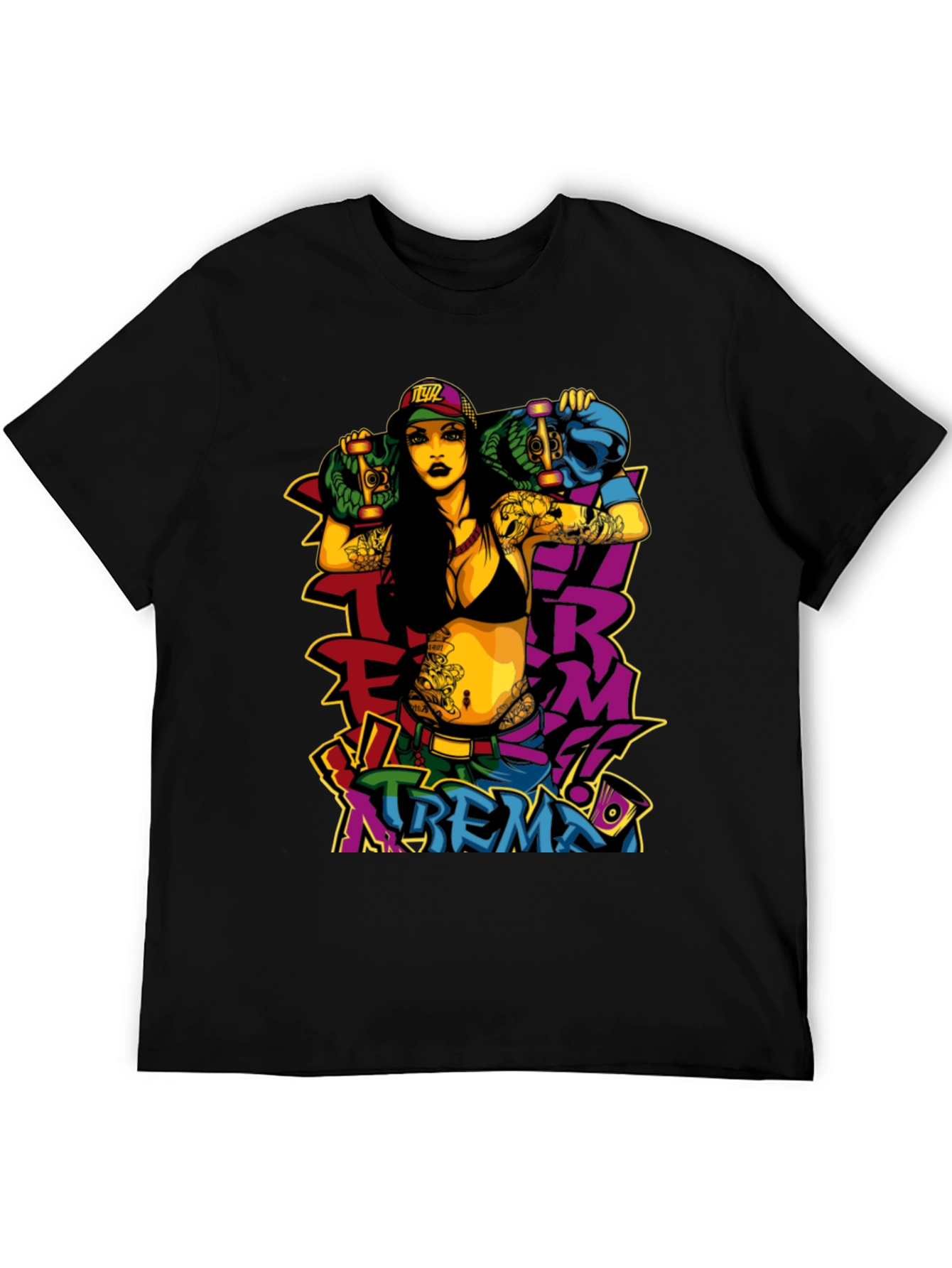 Edgy Xtreme T-Shirt - Bold Graphic Print