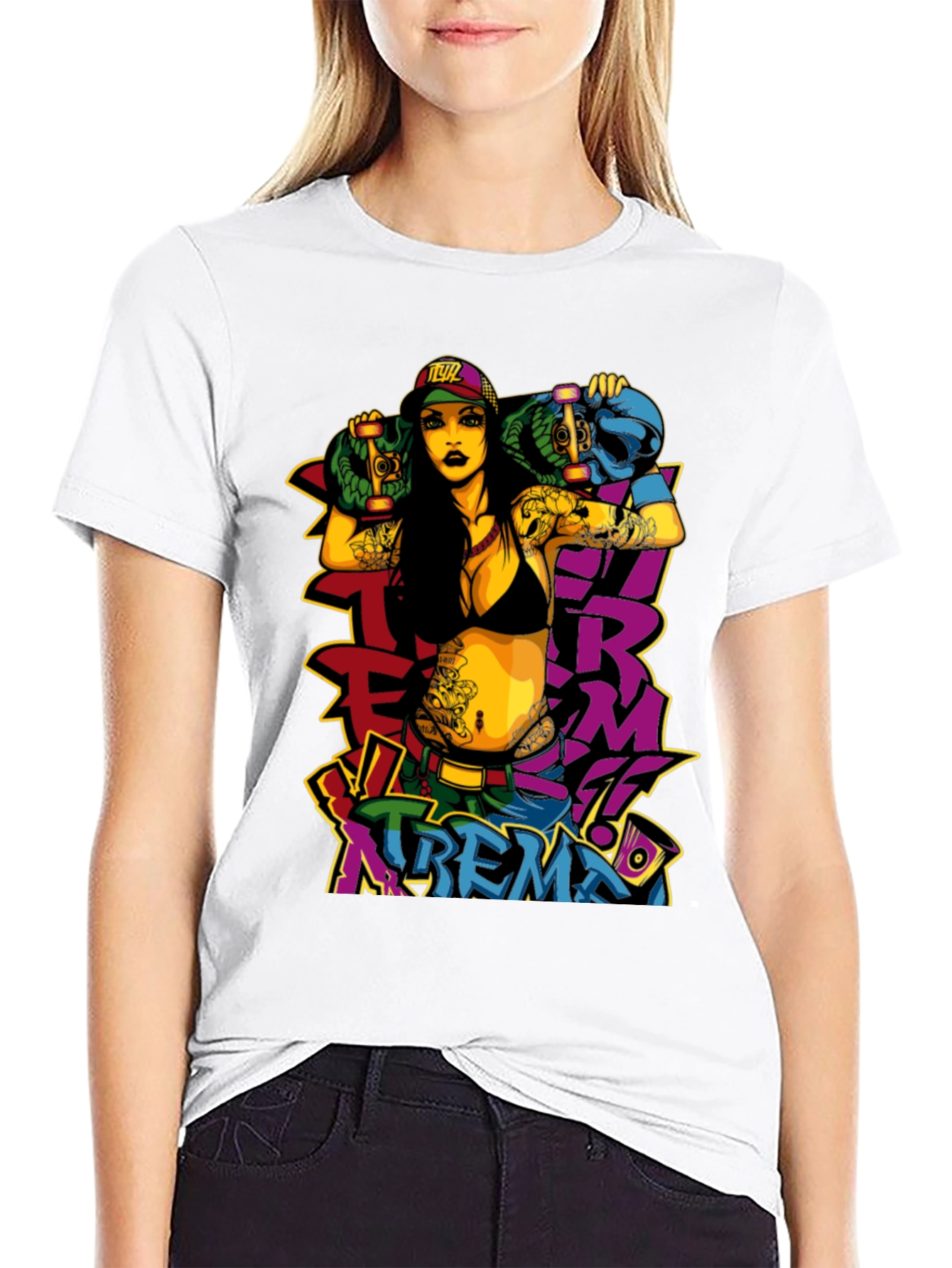 Edgy Xtreme T-Shirt - Bold Graphic Print