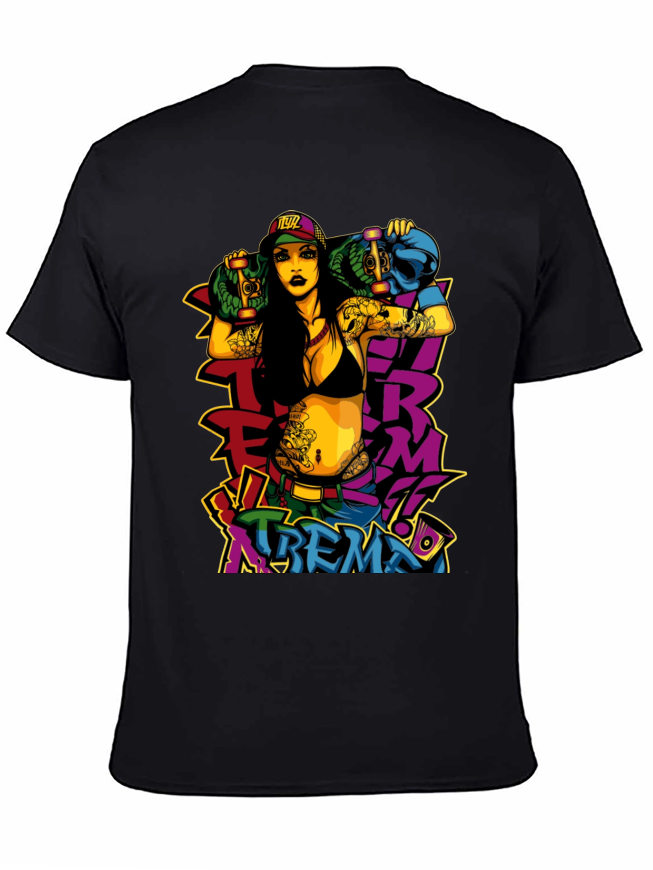 Edgy Xtreme T-Shirt - Bold Graphic Print