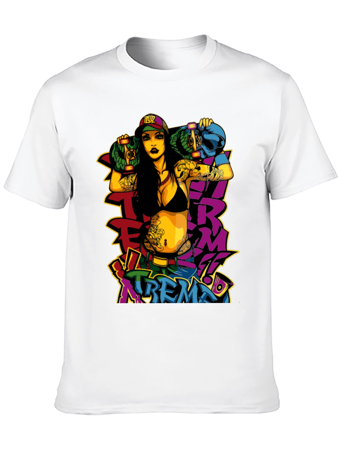 Edgy Xtreme T-Shirt - Bold Graphic Print