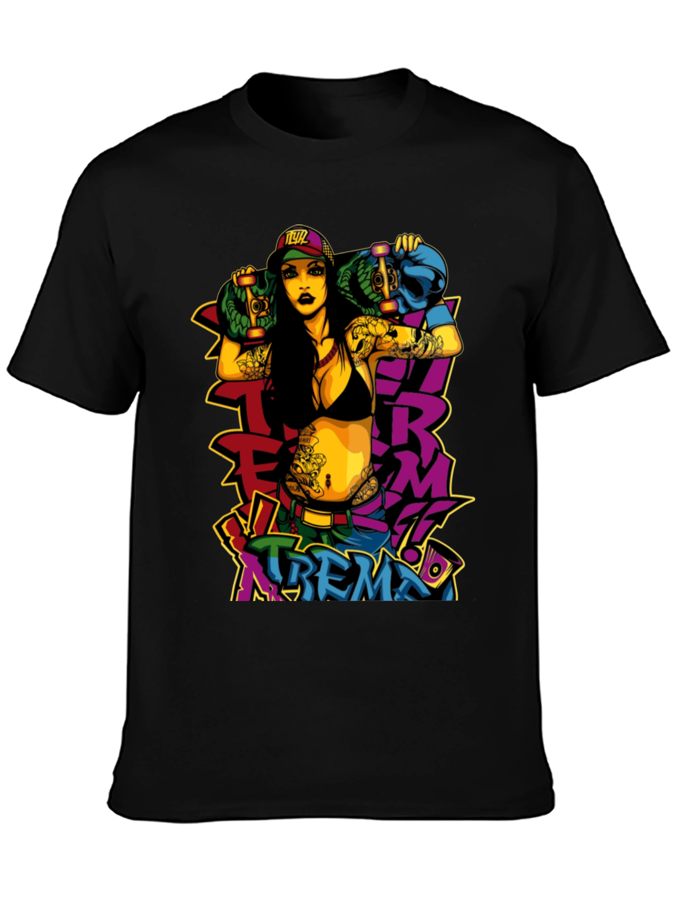 Edgy Xtreme T-Shirt - Bold Graphic Print