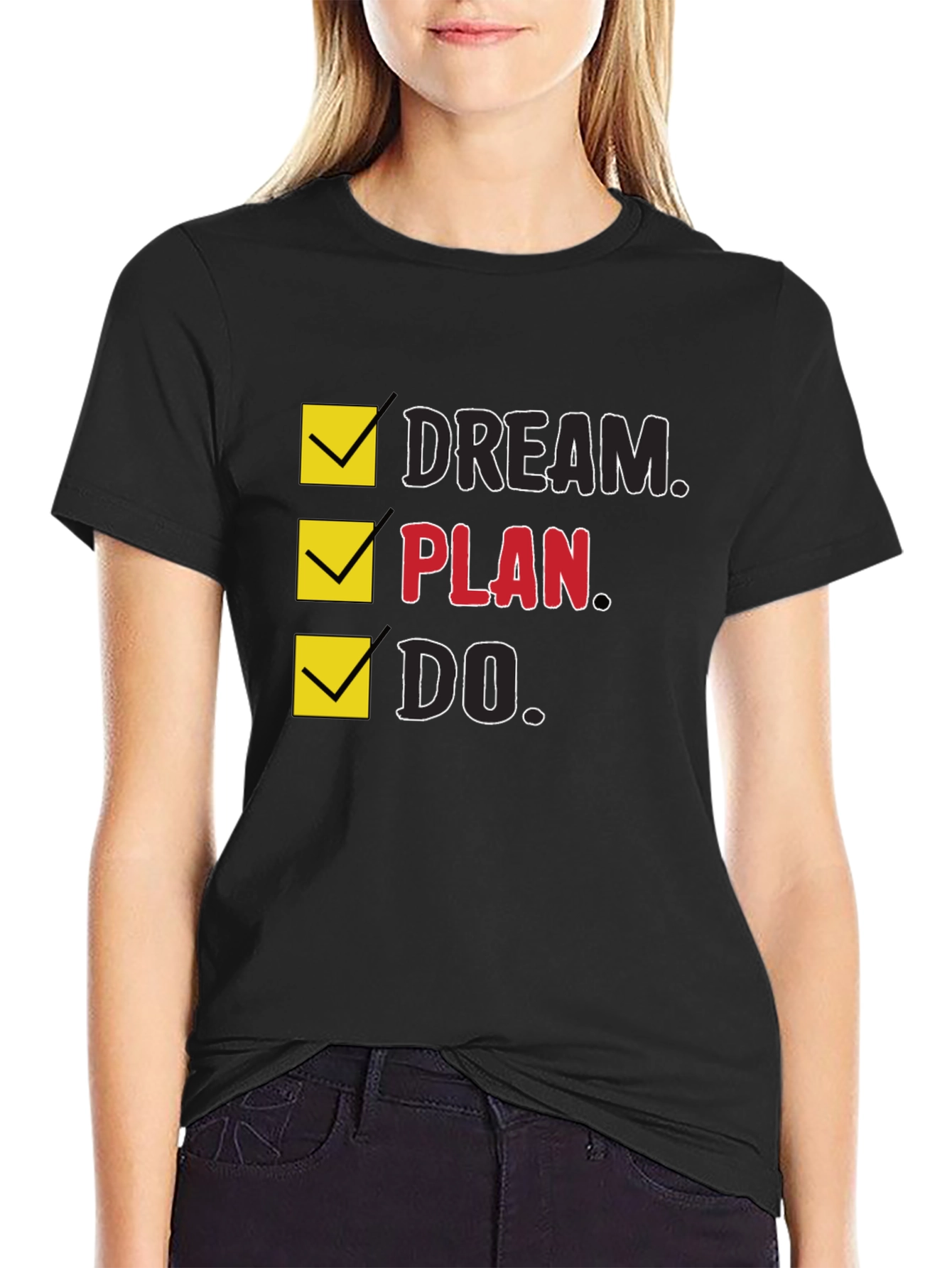 Dream Plan Do Mens Graphic T-Shirt