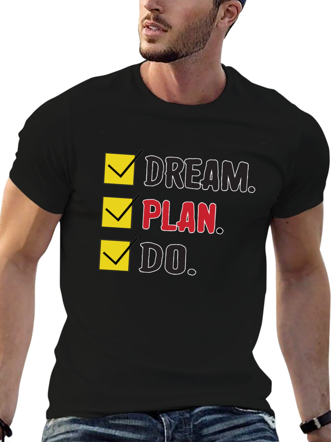 Dream Plan Do Mens Graphic T-Shirt