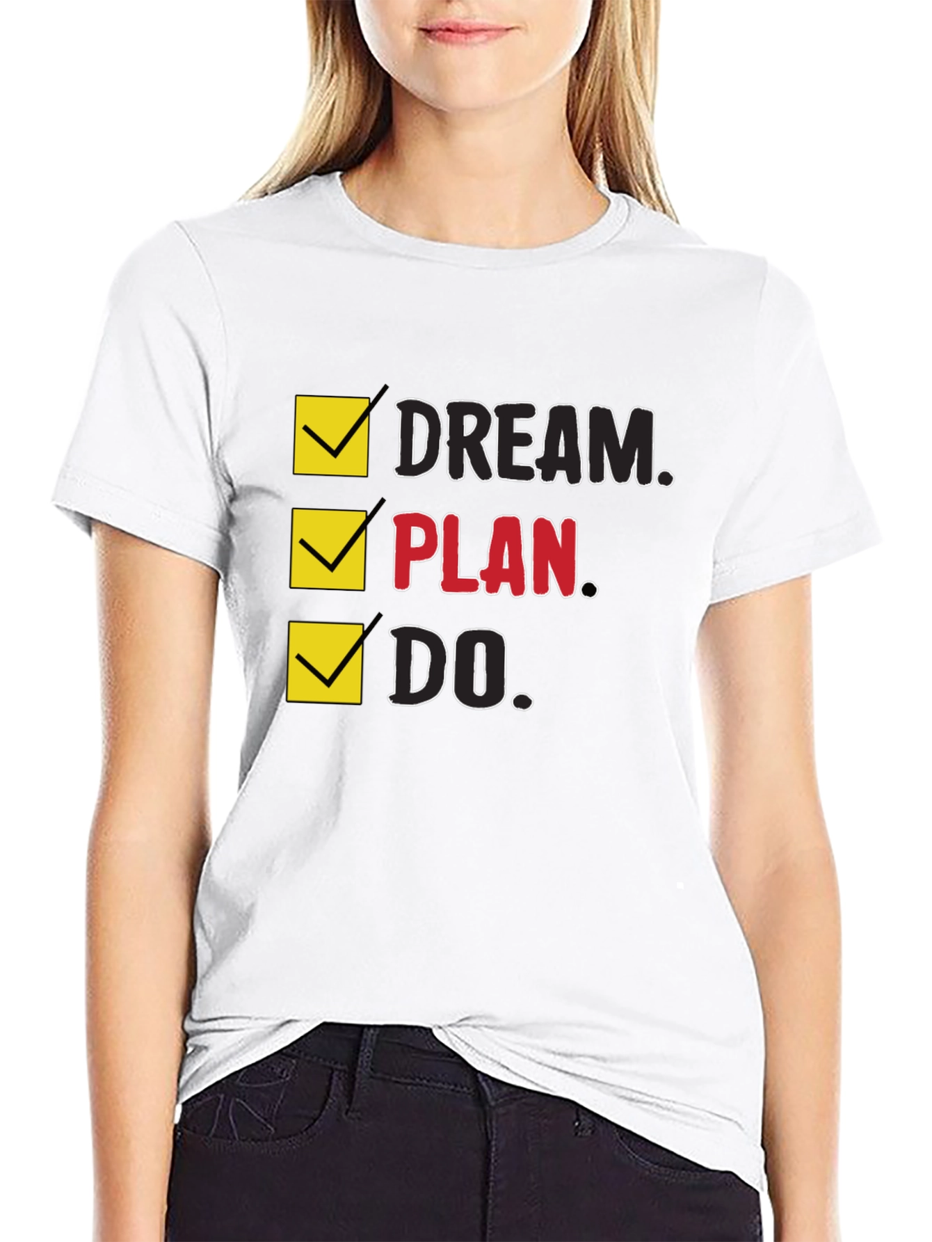 Dream Plan Do Mens Graphic T-Shirt