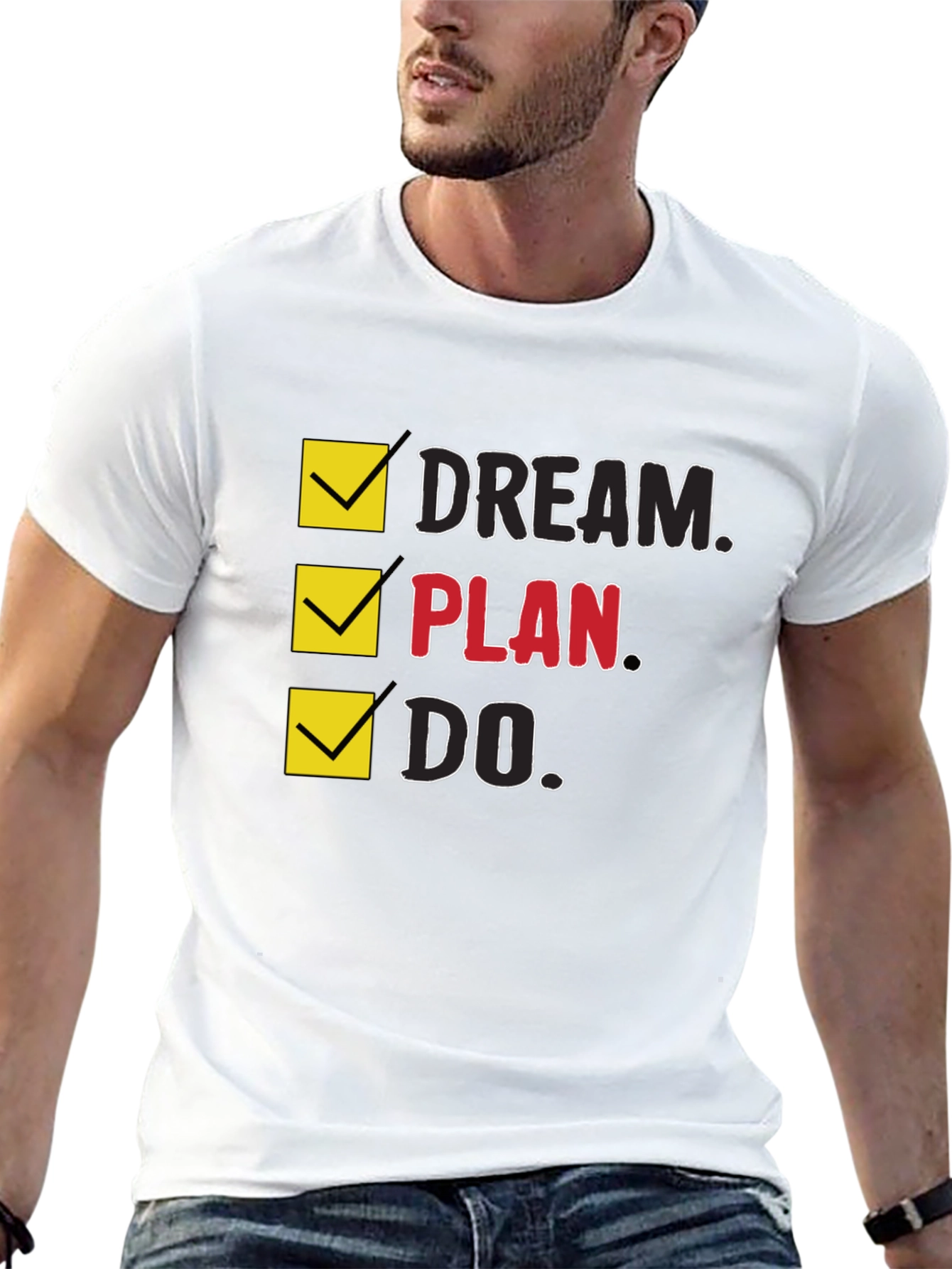 Dream Plan Do Mens Graphic T-Shirt