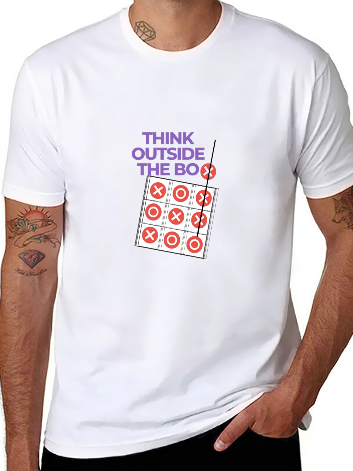 Think Outside the Box Tic-Tac-Toe Graphic Tee
