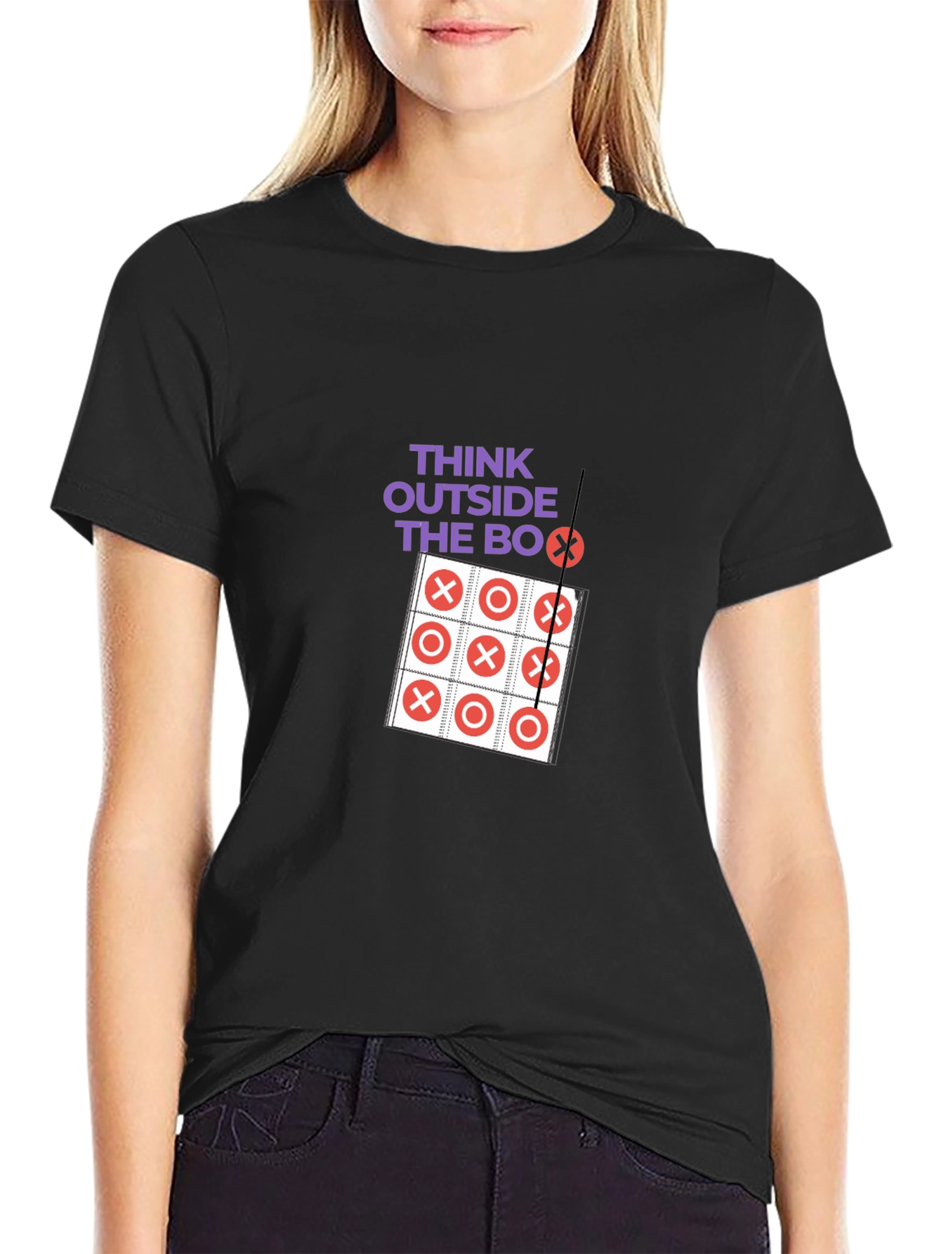 Think Outside the Box Tic-Tac-Toe Graphic Tee