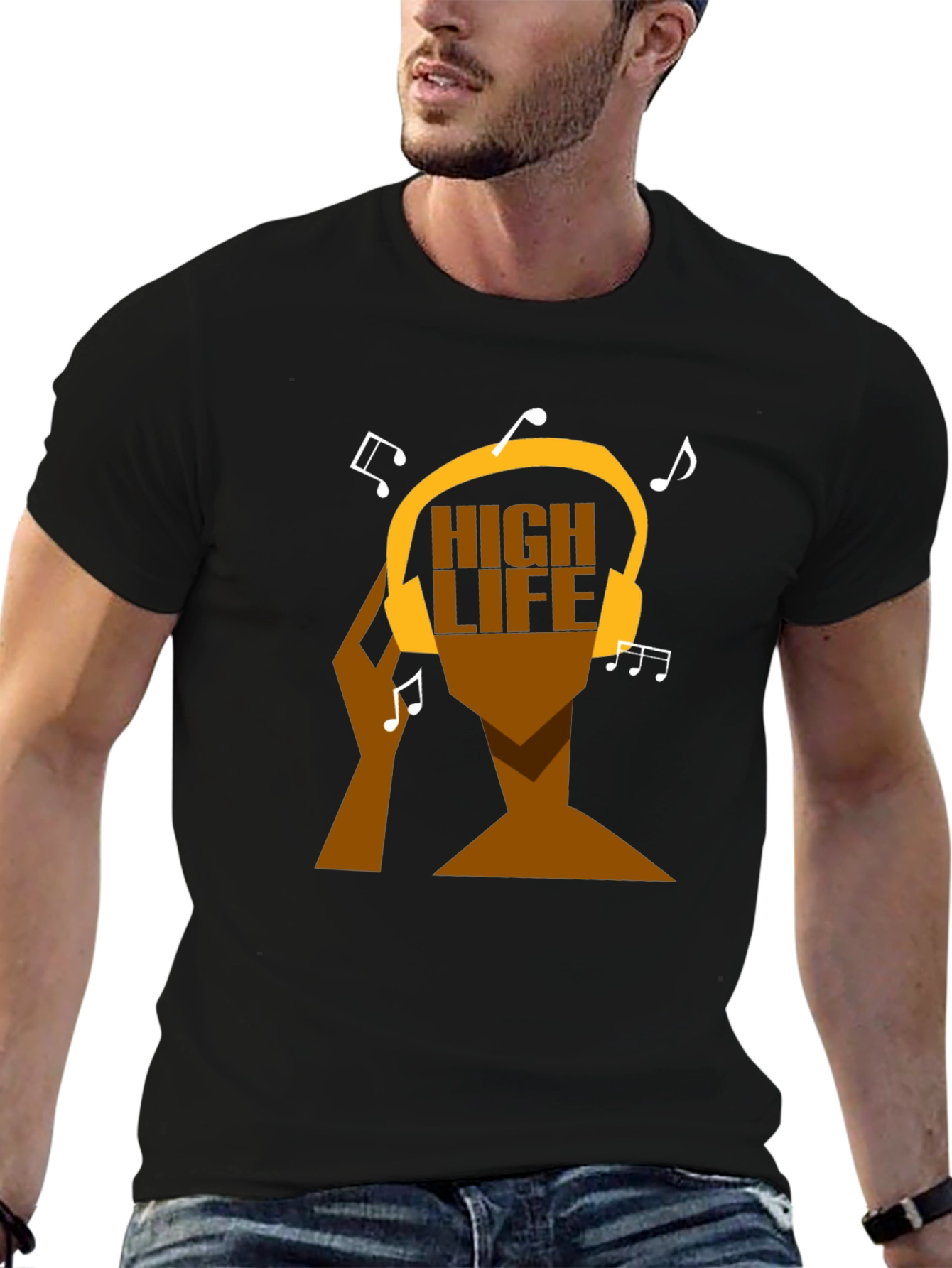 High Life Music T-Shirt - Graphic Print