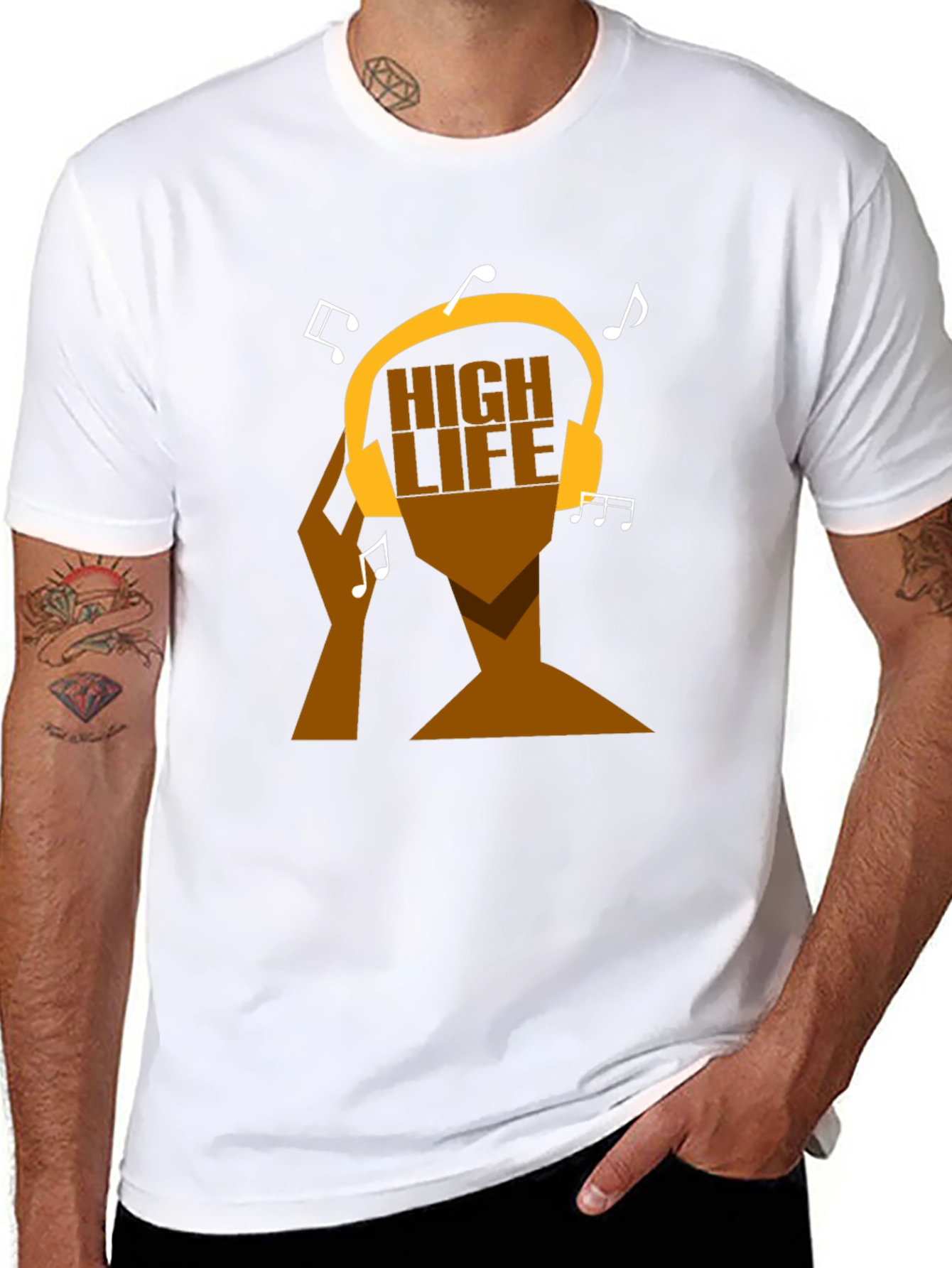 High Life Music T-Shirt - Graphic Print