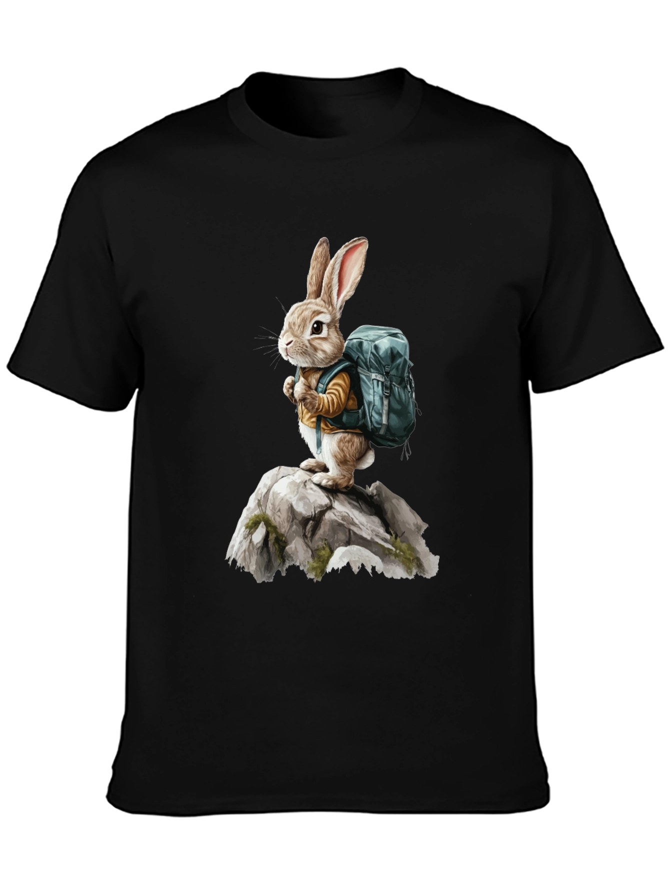 Bunny Hiker T-Shirt - Adventure Rabbit Tee