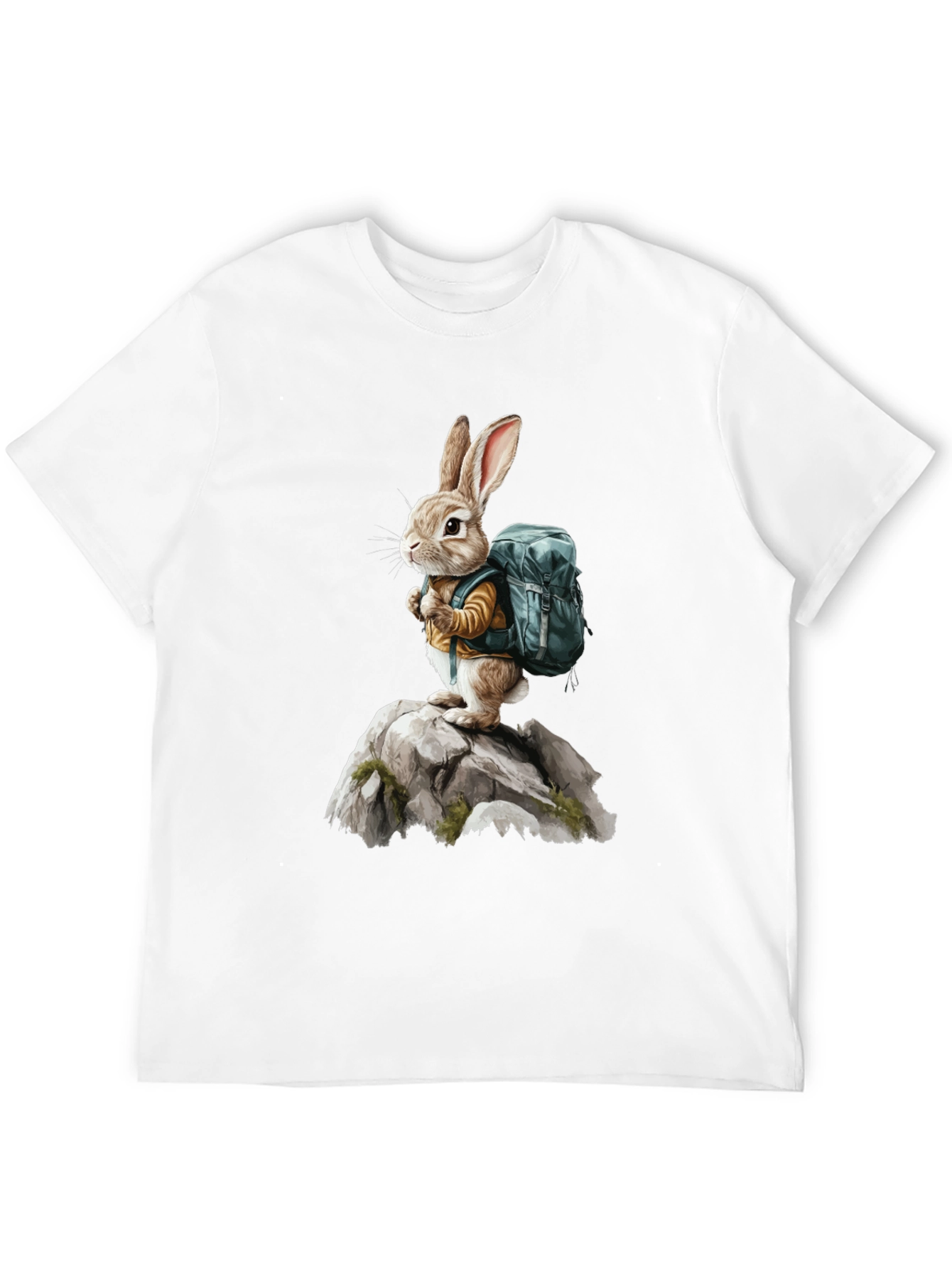 Bunny Hiker T-Shirt - Adventure Rabbit Tee