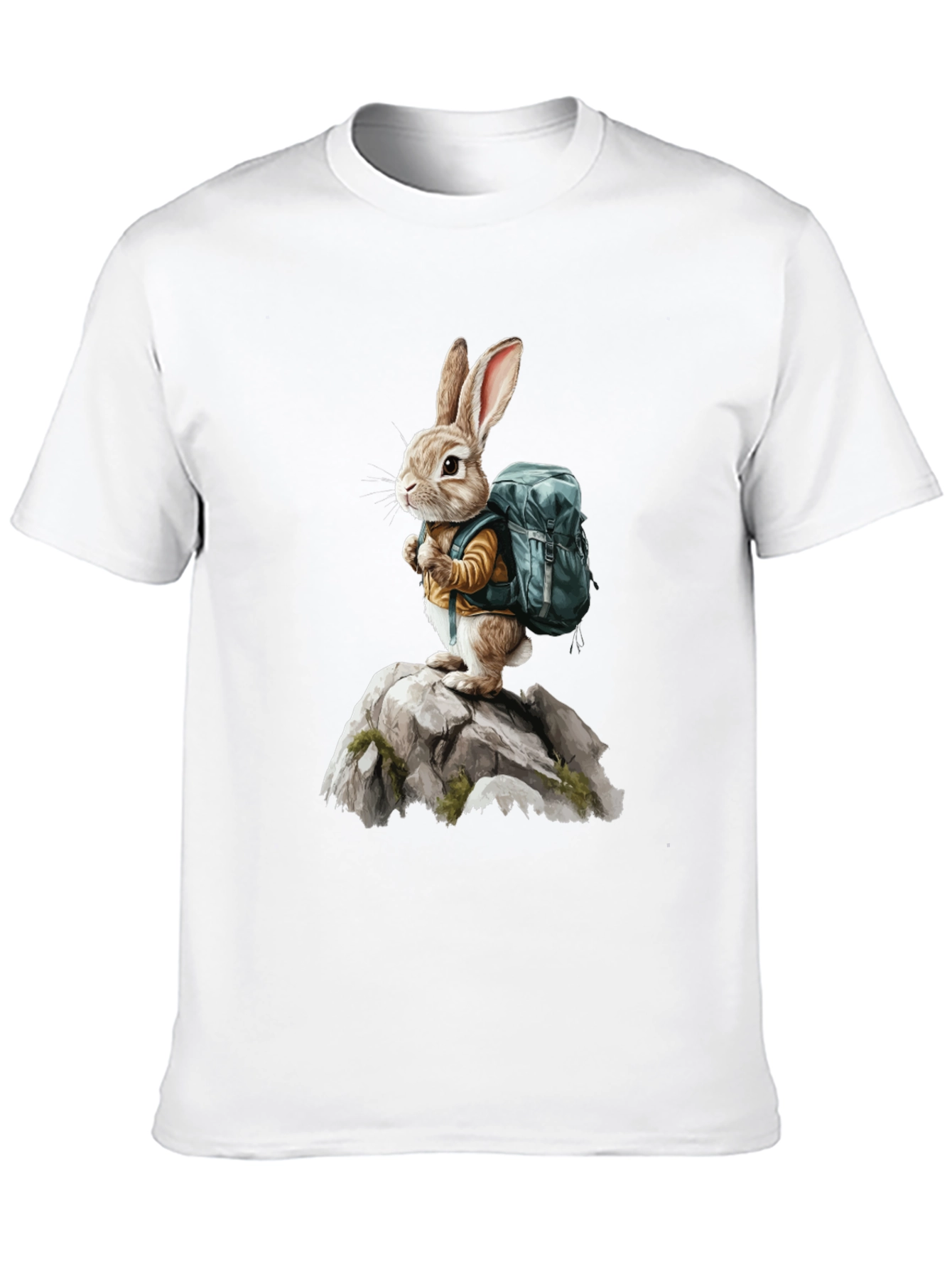 Bunny Hiker T-Shirt - Adventure Rabbit Tee