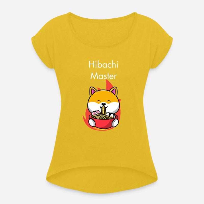 Hibachi Master Dog Eating Noodles