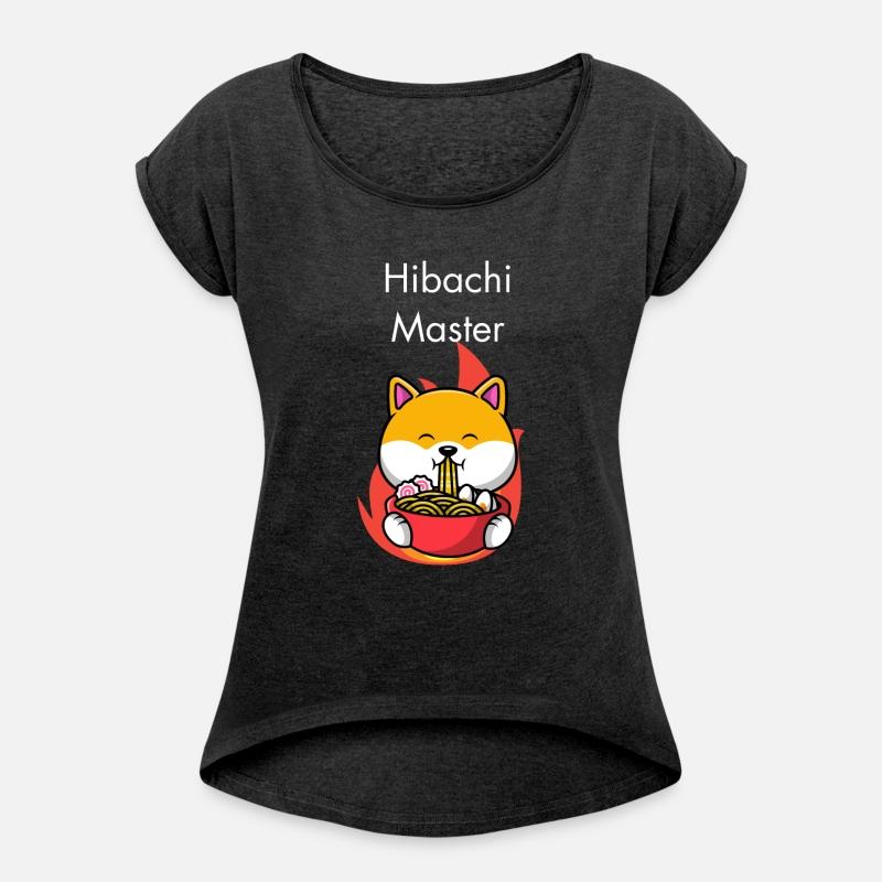 Hibachi Master Dog Eating Noodles